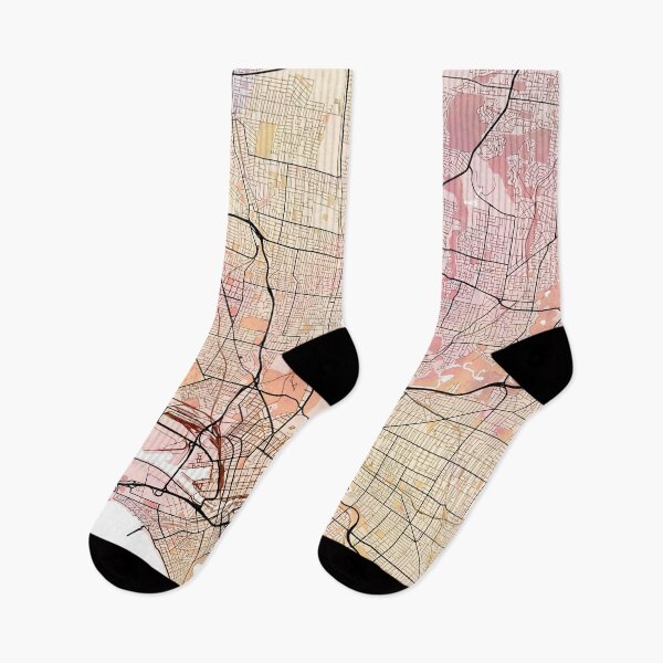 Item preview,  Melbourne Street map art watercolor designed and sold by IvonDesign.