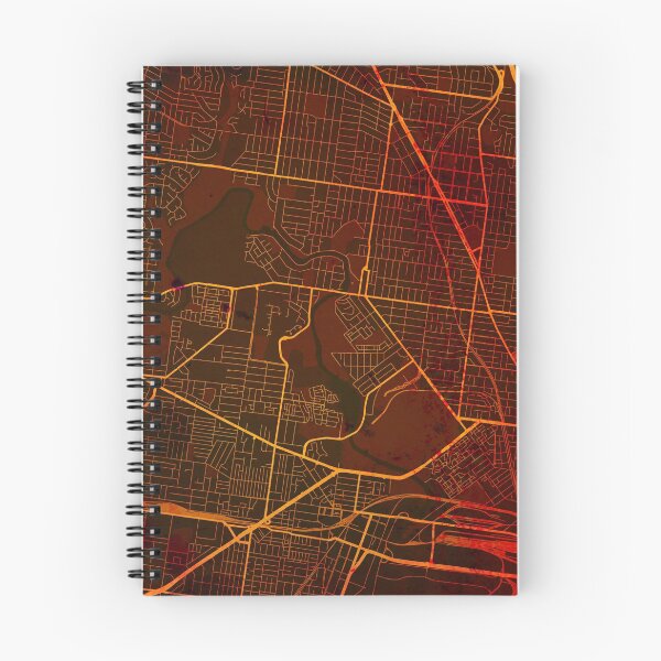 Item preview, Negative Melbourne Street map art watercolor designed and sold by IvonDesign.