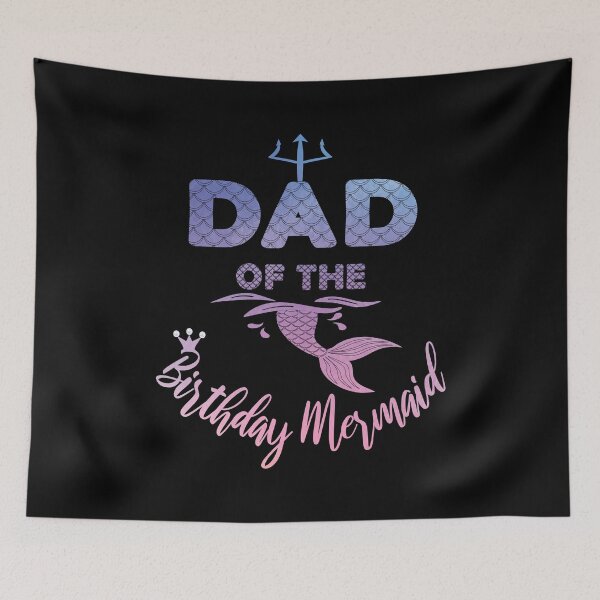 Item preview, Dad Of The Birthday Mermaid - Family Matching Merdad Daddy design designed and sold by Grabitees.