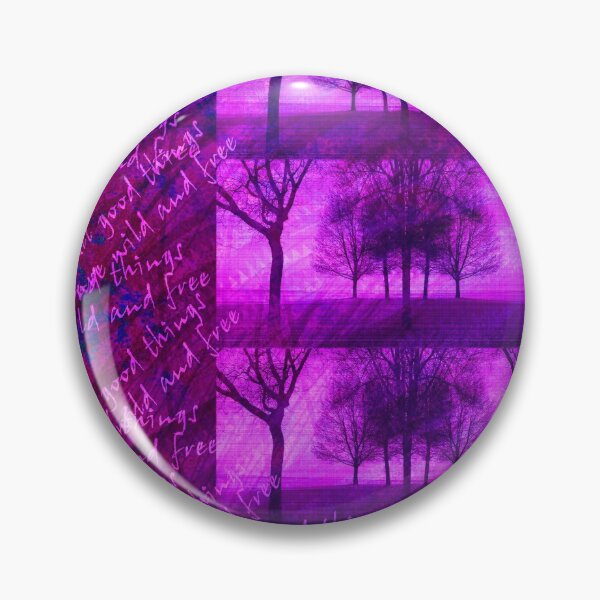 Item preview, Hot Distressed Purple Tree Silhouettes Pattern with words designed and sold by WatersEdgeGal.