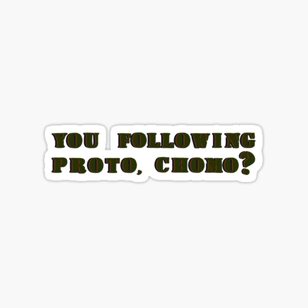You Following Proto? Sticker