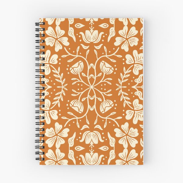 Item preview, Orange and White Floral Pattern designed and sold by oliviabergh.