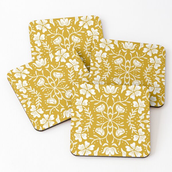 Item preview, Yellow and White Floral Pattern designed and sold by oliviabergh.