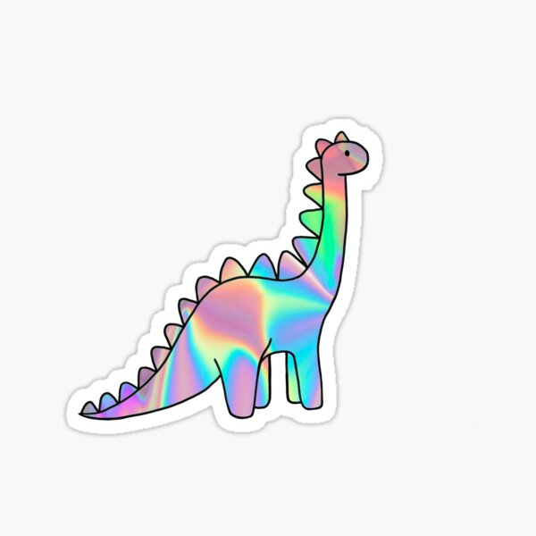 Dinosaure holographique mignon Sticker