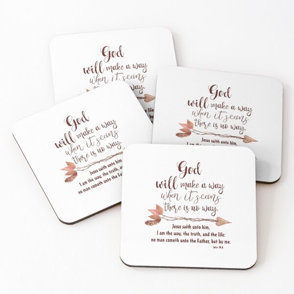 Item preview, God Will Make a Way Quote with Bible Verse designed and sold by motivateme.