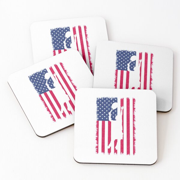 Item preview, Tennis Player Men Silhouette On American Flag Vintage Patriotic Outfit Proud Gift designed and sold by FunnySunny T-Shirts.
