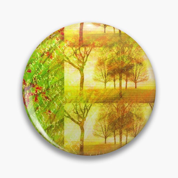 Item preview, Hot Distressed Yellow Tree Silhouettes Pattern with words designed and sold by WatersEdgeGal.