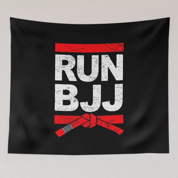 Item preview, RUN BJJ Jiu Jitsu hip hop graphic designed and sold by PandaPope.