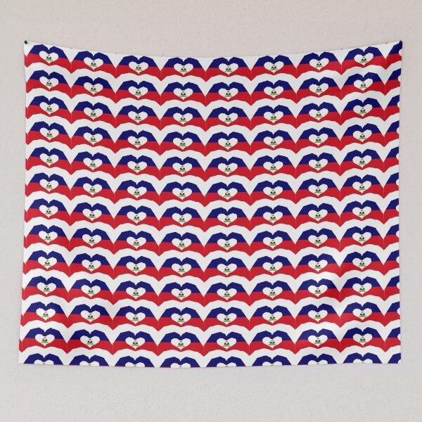 Item preview, We Heart Haiti Patriot Flag Series designed and sold by Carbon-Fibre Media.
