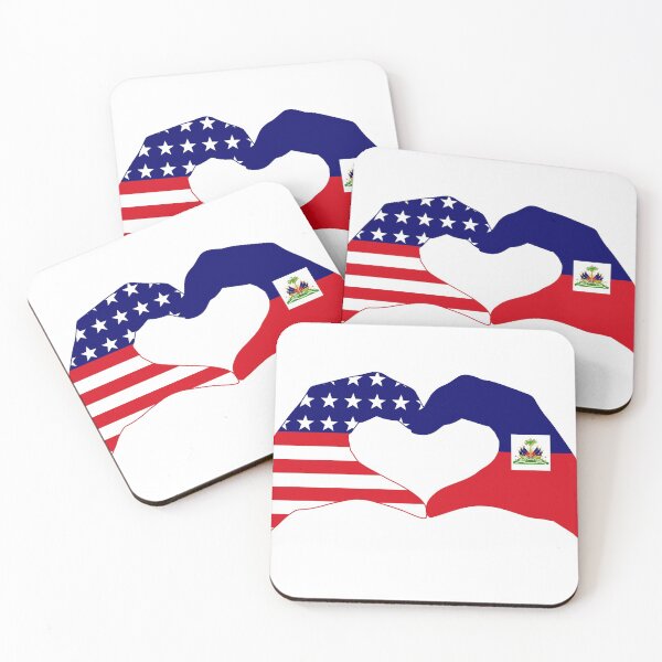 Artikelvorschau, We Heart USA & Haiti Patriot Flag Serie entworfen und verkauft von Carbon-Fibre Media.