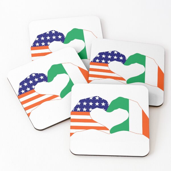 Item preview, We Heart USA & Ireland Patriot Flag Series designed and sold by Carbon-Fibre Media.