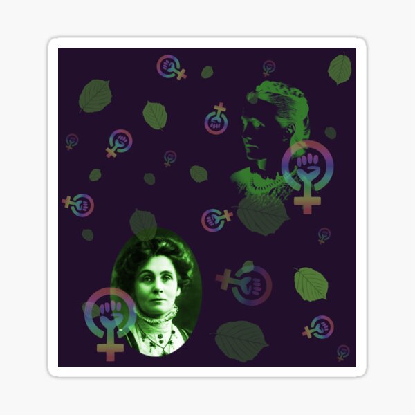Suffragettes in purple Sticker