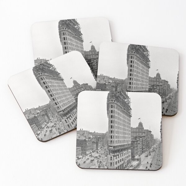 Item preview, Flatiron Building Construction New York City Photo designed and sold by Stephen Chambers / The Pop Art Factory.