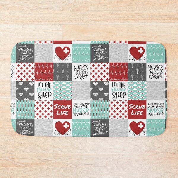 Item preview, Copy of Nurse Patchwork - red/aqua designed and sold by SugarPineDesign.