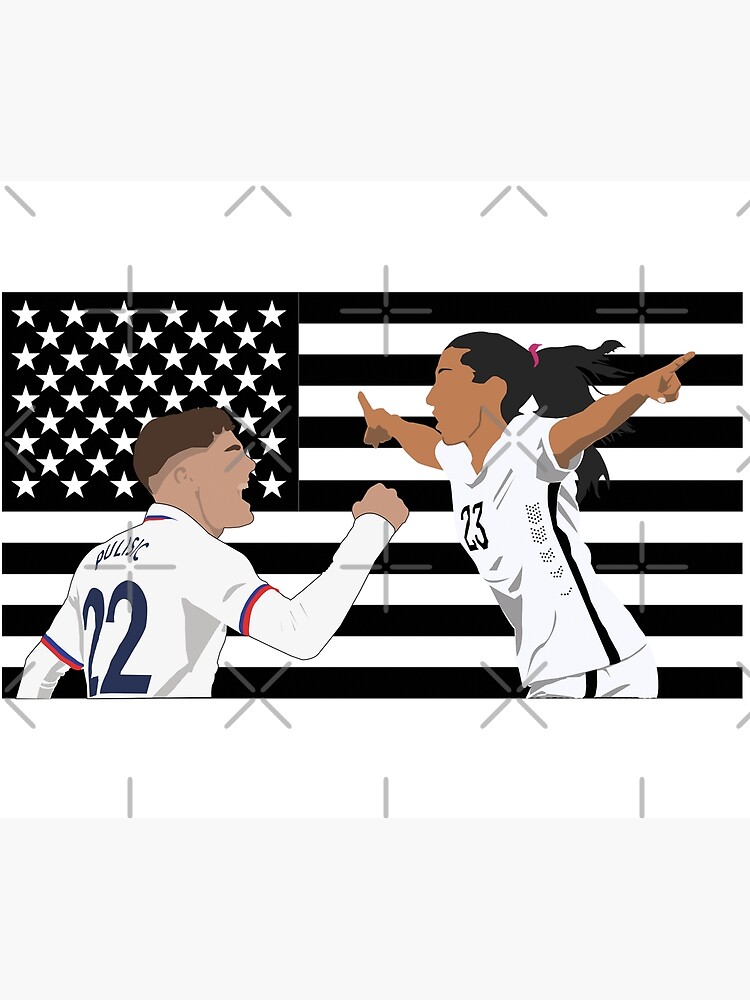 Megan Rapinoe Miami Vice Wave 80s 90s Style USWNT Art Print for Sale by  Hevding