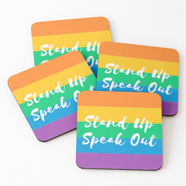 Item preview, Stand Up, Speak Out - Rainbow designed and sold by MightyFineGoods.