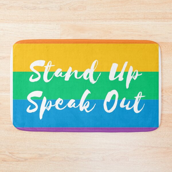 Item preview, Stand Up, Speak Out - Rainbow designed and sold by MightyFineGoods.