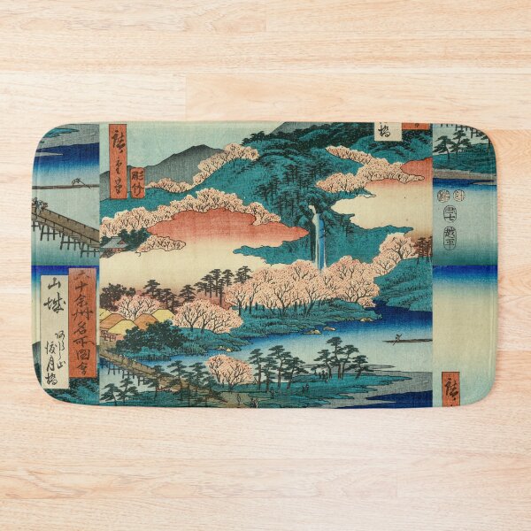 Item preview, Hiroshige: Moon Crossing Bridge at Arashiyama designed and sold by Artaxias_Designs.
