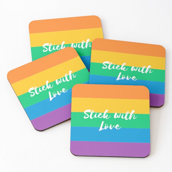 Item preview, Stick With Love - Rainbow designed and sold by MightyFineGoods.