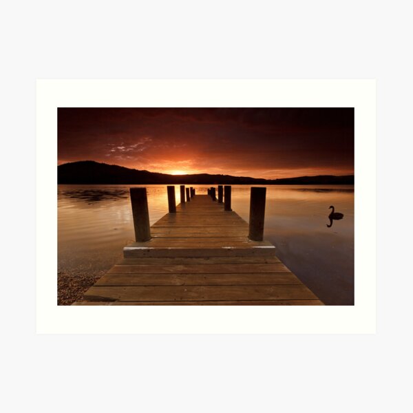 Jetty, Franklin, Tasmania Art Print