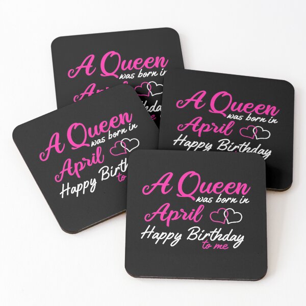 Item preview, A Queen was born in April Happy Birthday designed and sold by timizar.