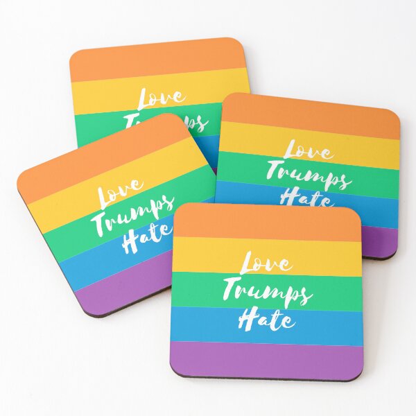 Item preview, Love Trumps Hate - Rainbow designed and sold by MightyFineGoods.