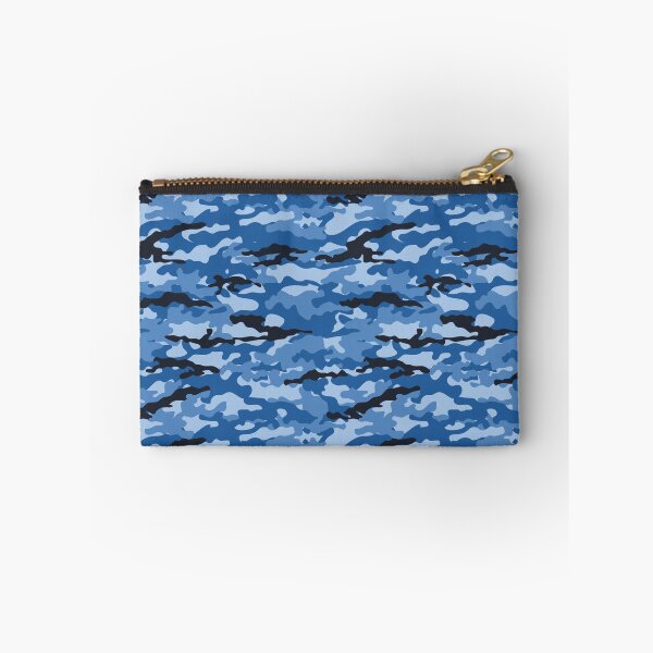 Item preview, Camouflage army military blue camo camouflage pattern designed and sold by PandaPope.