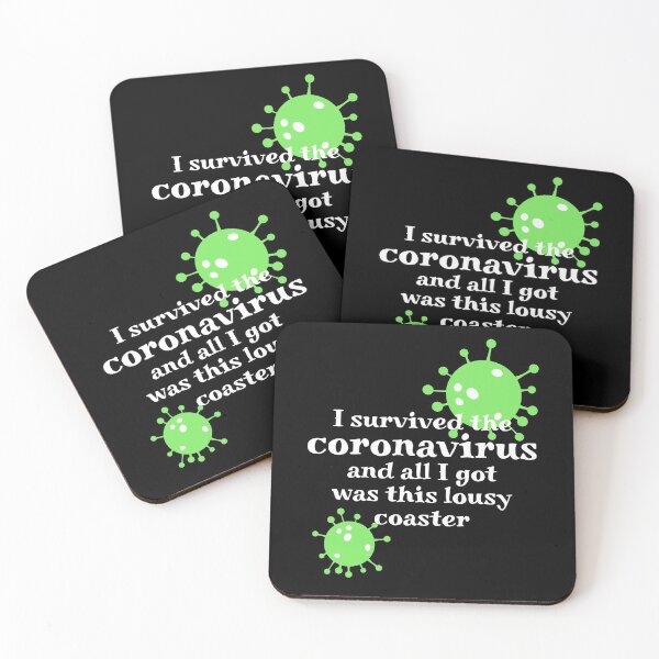 Item preview, I survived the coronavirus designed and sold by GriffyPrints.