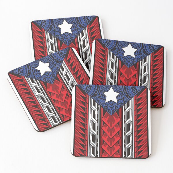 Item preview, Puerto Rican Tribal Flag Modern Boricua designed and sold by PrinceDesigns.