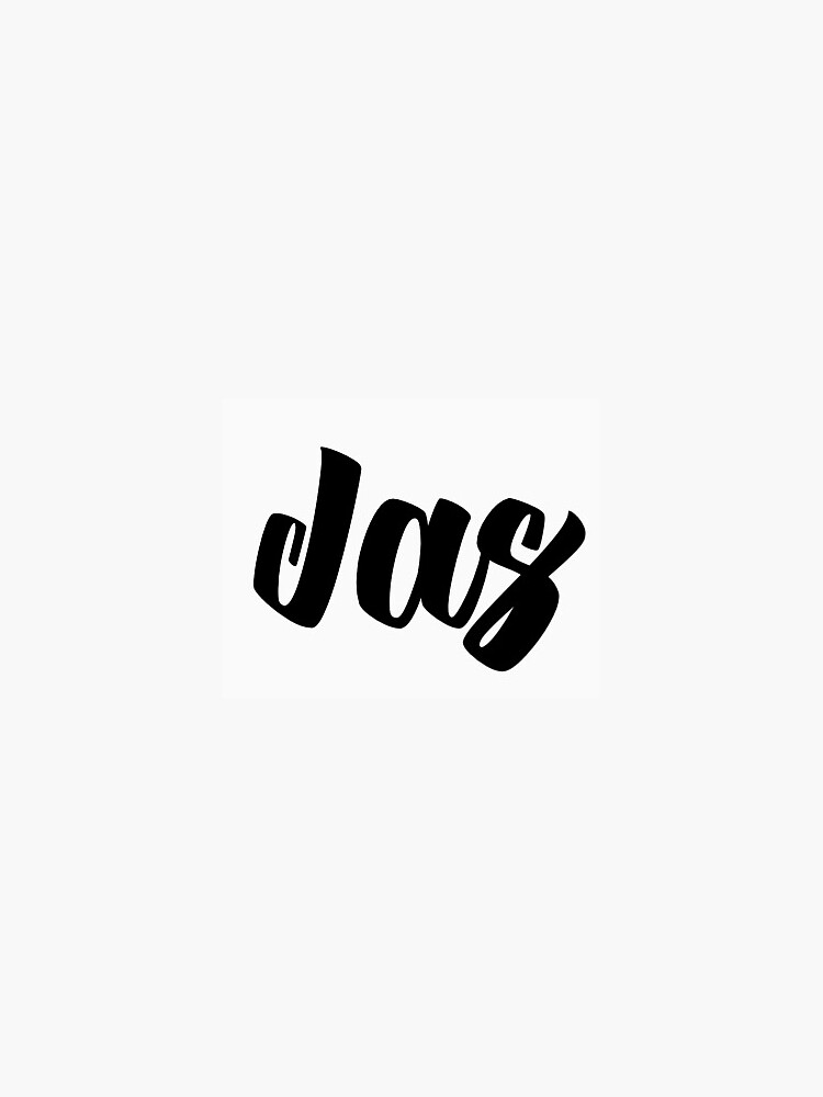 "Name Jas" Sticker for Sale by paigeschulerr Redbubble