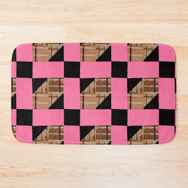 Item preview, Quilt Block Pink Black Hourglass  designed and sold by SillaHoekstra.