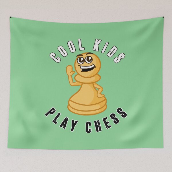 Item preview, cool kids play chess designed and sold by cat poe.
