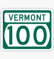 Weg 100 Zeichen, Vermont, USA Sticker