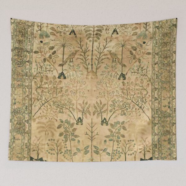 Item preview, Antique Persian Meshad Rug Print designed and sold by Vicky Brago-Mitchell®.