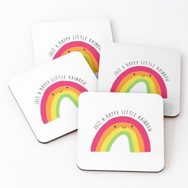 Item preview, Just a Happy Little Rainbow (white) designed and sold by Design Minds Boutique.