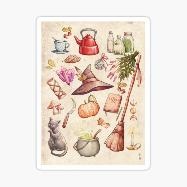 FOLK WITCH ELEMENTS Sticker