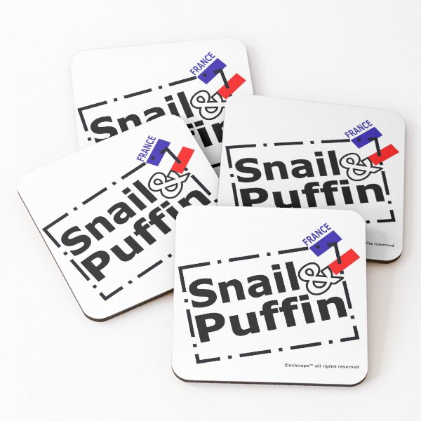 Item preview, Snail and Puffin French Flag Stamp designed and sold by MeyrellesMartin.