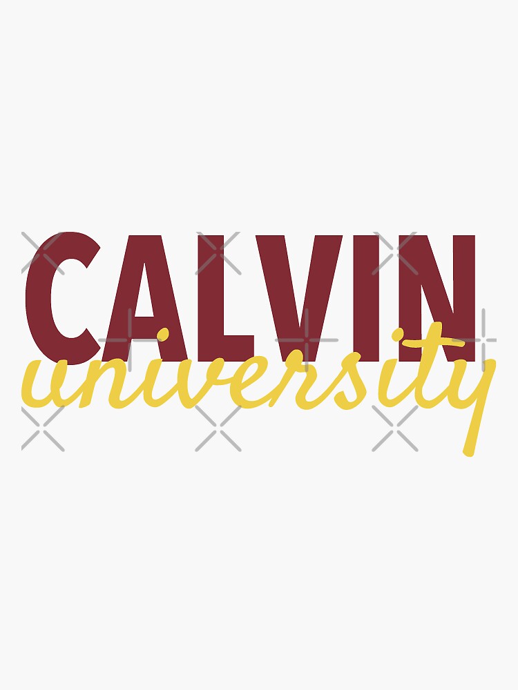 Calvin University Sticker For Sale By Leemaries Redbubble