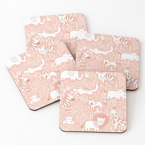 Item preview, Safari animals - The Warthog is King - Coral designed and sold by creativinchi.