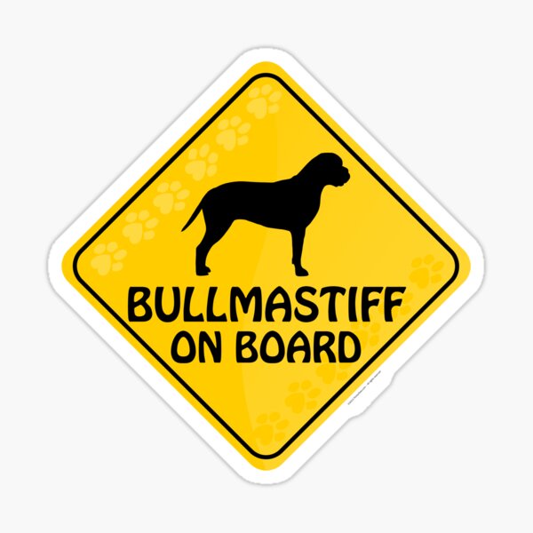 Bullmastiff On Board Sticker