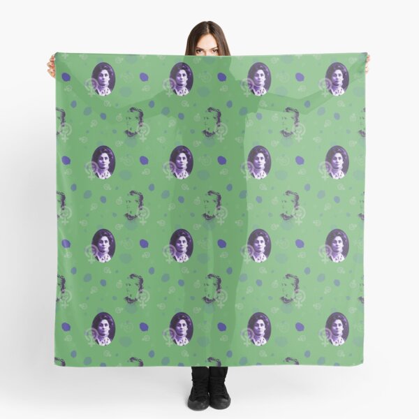 Suffragette in green Scarf