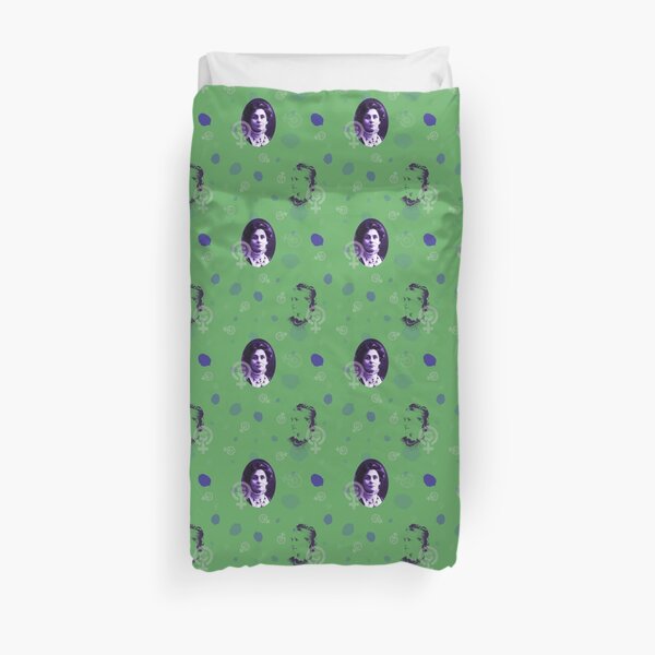 Suffragette in green Duvet Cover