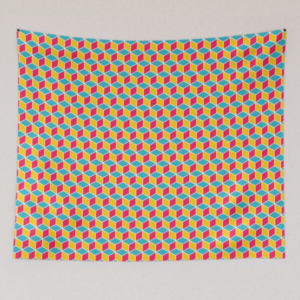 Item preview, Harmonious Hexagon Blocks Pattern designed and sold by TheArtism.