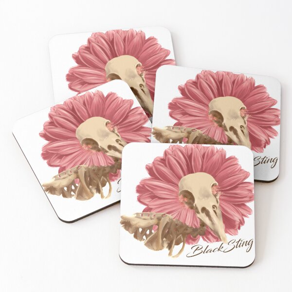 Item preview, Skeleton bird and gerbera designed and sold by Blacksting.