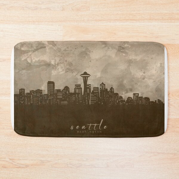 Item preview, seattle skyline designed and sold by BekimART2.