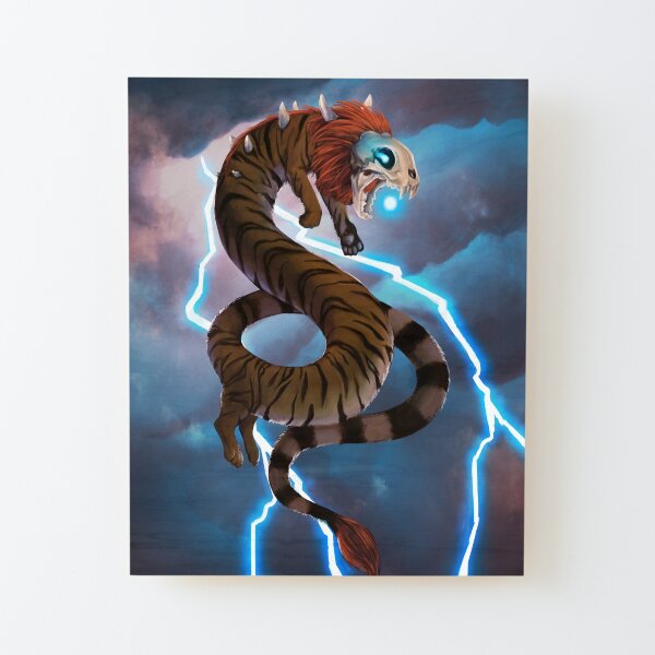 Léi Hǔ Lóng, The Thunder Lord Wood Mounted Print