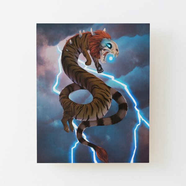 Léi Hǔ Lóng, The Thunder Lord Wood Mounted Print