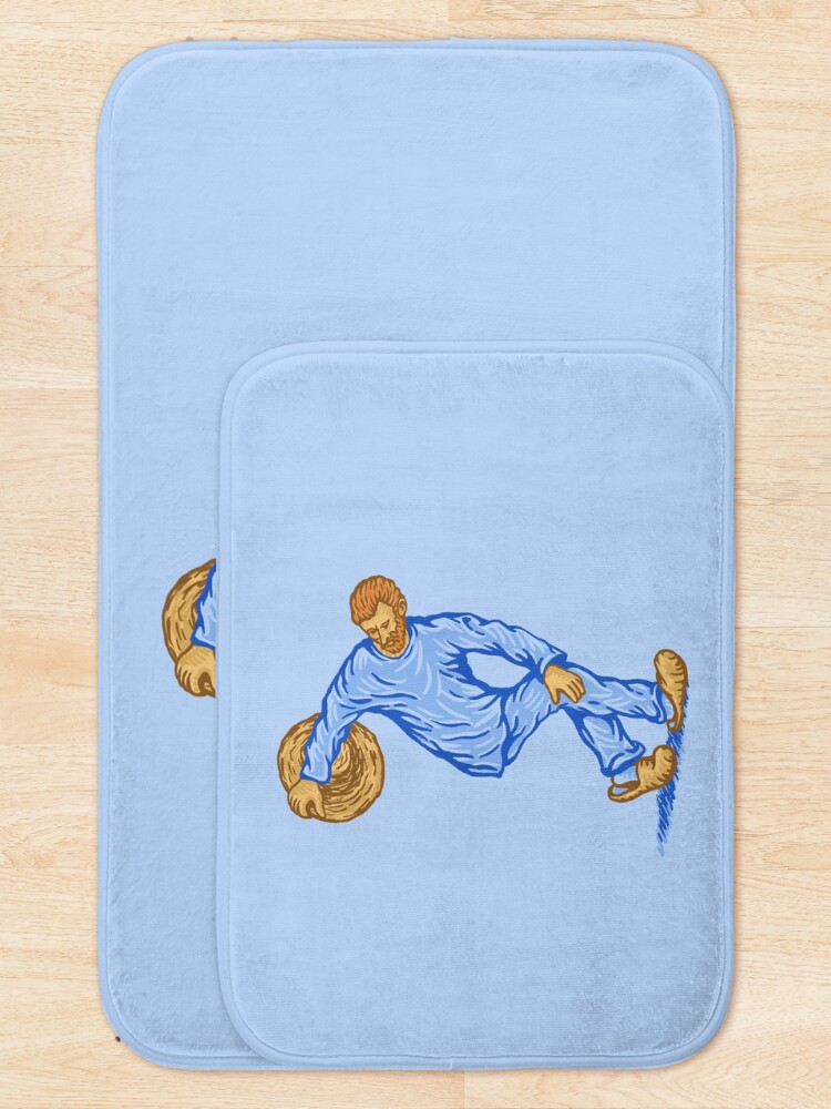 Thumbnail 5 of 6, Bath Mat, van gogh and hat designed and sold by Alexander Medvedev.