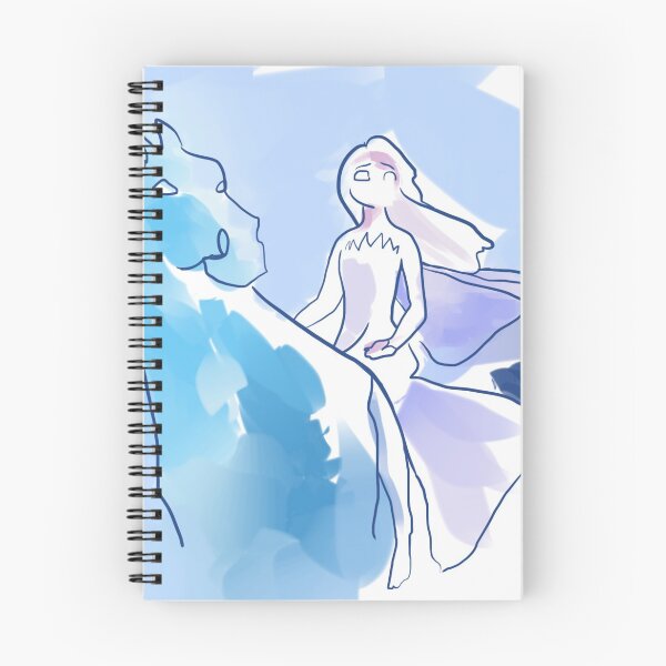 Item preview, Light soothing pastel watercolor fine line-art illustration frozen 2 elsa nokk fanart portrait designed and sold by cultfavourite.