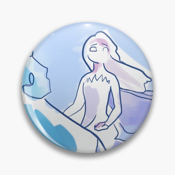 Item preview, Light soothing pastel watercolor fine line-art illustration frozen 2 elsa nokk fanart portrait designed and sold by cultfavourite.